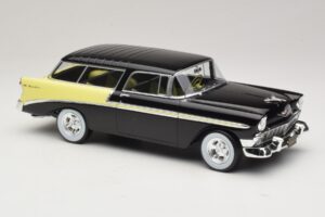 Chevrolet Bel Air Nomad Custom Μαύρο & Ανοιχτό Κίτρινο KK-Scale 1:18 KKDC181293 Μέταλλο - εικόνα 4 από 6