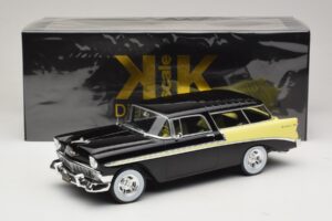 Chevrolet Bel Air Nomad Custom Μαύρο & Ανοιχτό Κίτρινο KK-Scale 1:18 KKDC181293 Μέταλλο - εικόνα 6 από 6