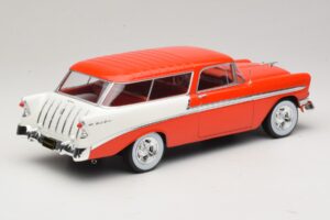 Chevrolet Bel Air Nomad Custom Ανοιχτό Κόκκινο & Λευκό KK-Scale 1:18 KKDC181291 Μέταλλο - εικόνα 2 από 6