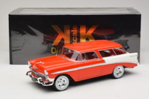 Chevrolet Bel Air Nomad Custom Ανοιχτό Κόκκινο & Λευκό KK-Scale 1:18 KKDC181291 Μέταλλο - εικόνα 6 από 6