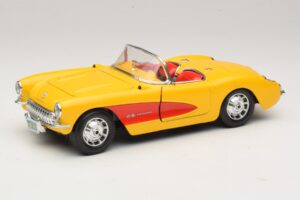 Chevrolet Corvette C1 Καμπριολέ Κίτρινο Κόκκινο Bburago 1:18 3034-M2 Μέταλλο