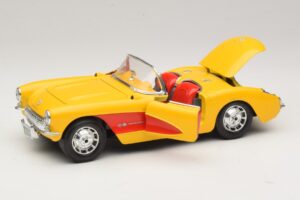 Chevrolet Corvette C1 Καμπριολέ Κίτρινο Κόκκινο Bburago 1:18 3034-M2 Μέταλλο - εικόνα 2 από 8