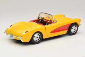 Chevrolet Corvette C1 Καμπριολέ Κίτρινο Κόκκινο Bburago 1:18 3034-M2 Μέταλλο - εικόνα 3 από 8