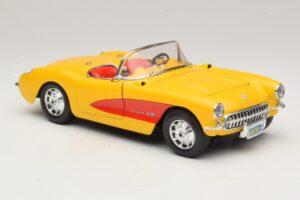 Chevrolet Corvette C1 Καμπριολέ Κίτρινο Κόκκινο Bburago 1:18 3034-M2 Μέταλλο - εικόνα 6 από 8