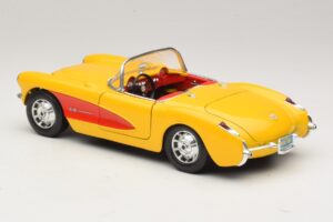 Chevrolet Corvette C1 Καμπριολέ Κίτρινο Κόκκινο Bburago 1:18 3034-M2 Μέταλλο - εικόνα 7 από 8