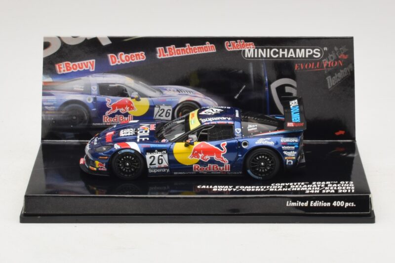 Chevrolet Corvette Z06.R GT3 Callaway Competition #26 Bouvy / Coens 24 Hours of Spa 2011 Minichamps 1:43 437111426 Μέταλλο