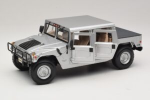 Hummer H1 Χάρντοπ Ασημί Maisto 1:18 36857 Μέταλλο - εικόνα 2 από 8