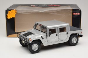 Hummer H1 Χάρντοπ Ασημί Maisto 1:18 36857 Μέταλλο - εικόνα 8 από 8