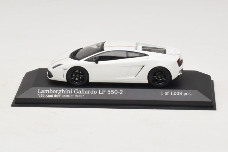 Lamborghini Gallardo LP550-2 Tricolore Λευκό Minichamps 1:43 400103801 Μέταλλο