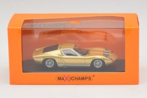 Lamborghini Miura P400 Χρυσό Maxichamps 1:43 940103002 Μέταλλο - εικόνα 5 από 5