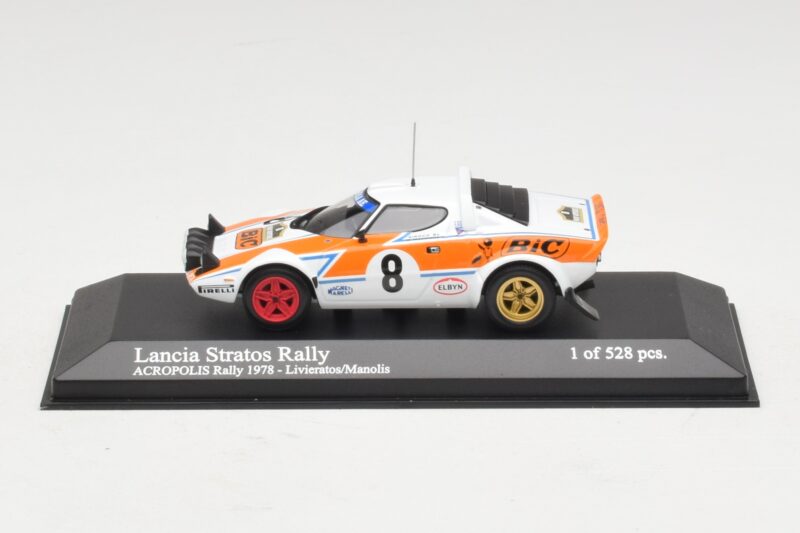 Lancia Stratos Rally #8 Livieratos / Manolis Acropolis Rally 1978 Minichamps 1:43 430781208 Μέταλλο