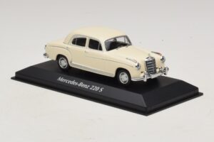 Mercedes 220 S W180 Λευκό Maxichamps 1:43 940033000 Μέταλλο - εικόνα 3 από 5
