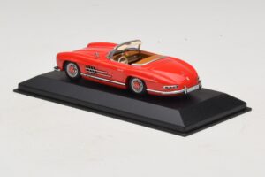 Mercedes 300 SL W198 Κόκκινο Με Καφέ Εσωτερικό Minichamps 1:43 MB009 Μέταλλο - εικόνα 3 από 5