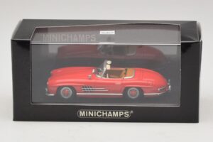 Mercedes 300 SL W198 Κόκκινο Με Καφέ Εσωτερικό Minichamps 1:43 MB009 Μέταλλο - εικόνα 5 από 5