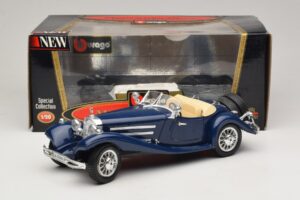 Mercedes 500K Ρόντστερ Μπλε Bburago 1:20 3070 Μέταλλο - εικόνα 8 από 8