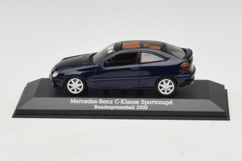 Mercedes C-Class Sportscoupe CL203 Blue Metallic Bundespressball Minichamps 1:43 MB010 Μέταλλο