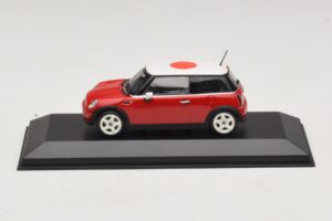 Mini Cooper One R50 Κόκκινο Με Ιαπωνική Σημαία Minichamps 1:43 MINI034 Μέταλλο