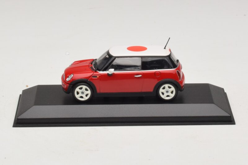 Mini Cooper One R50 Κόκκινο Με Ιαπωνική Σημαία Minichamps 1:43 MINI034 Μέταλλο
