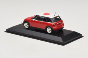 Mini Cooper One R50 Κόκκινο Με Ιαπωνική Σημαία Minichamps 1:43 MINI034 Μέταλλο - εικόνα 3 από 5