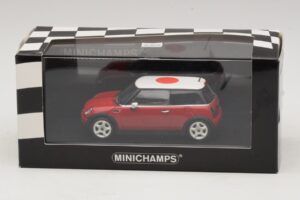Mini Cooper One R50 Κόκκινο Με Ιαπωνική Σημαία Minichamps 1:43 MINI034 Μέταλλο - εικόνα 5 από 5