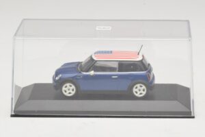 Mini Cooper S R53 Μπλε Με Αμερικανική Σημαία Minichamps 1:43 MINI014 Μέταλλο - εικόνα 4 από 5
