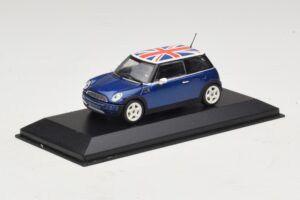 Mini Cooper S R53 Μπλε Με Βρετανική Σημαία Minichamps 1:43 MINI026 Μέταλλο - εικόνα 2 από 4