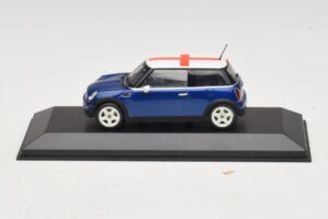 Mini Cooper S R53 Μπλε Με Αγγλική Σημαία Minichamps 1:43 MINI012 Μέταλλο