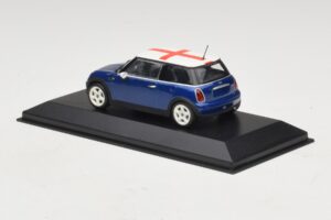 Mini Cooper S R53 Μπλε Με Αγγλική Σημαία Minichamps 1:43 MINI012 Μέταλλο - εικόνα 3 από 5