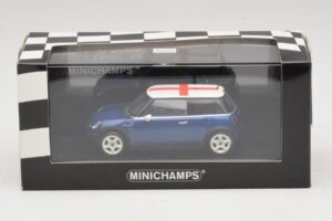 Mini Cooper S R53 Μπλε Με Αγγλική Σημαία Minichamps 1:43 MINI012 Μέταλλο - εικόνα 5 από 5