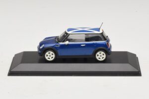 Mini Cooper S R53 Μπλε Με Σκωτσέζικη Σημαία Minichamps 1:43 MINI016 Μέταλλο