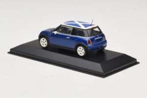 Mini Cooper S R53 Μπλε Με Σκωτσέζικη Σημαία Minichamps 1:43 MINI016 Μέταλλο - εικόνα 3 από 5