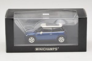 Mini Cooper S R53 Σκούρο Μπλε Με Πανοραμική Οροφή Minichamps 1:43 MINI021 Μέταλλο - εικόνα 4 από 4