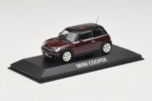 Mini Cooper S R53 Σκούρο Κόκκινο Με Μαύρη Οροφή Minichamps 1:43 MINI028 Μέταλλο - εικόνα 2 από 5