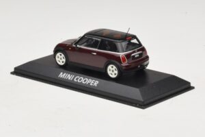 Mini Cooper S R53 Σκούρο Κόκκινο Με Μαύρη Οροφή Minichamps 1:43 MINI028 Μέταλλο - εικόνα 3 από 5