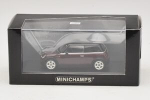 Mini Cooper S R53 Σκούρο Κόκκινο Με Μαύρη Οροφή Minichamps 1:43 MINI028 Μέταλλο - εικόνα 5 από 5