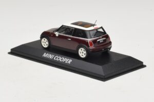 Mini Cooper S R53 Σκούρο Κόκκινο Με Πανοραμική Οροφή Minichamps 1:43 MINI019 Μέταλλο - εικόνα 3 από 4
