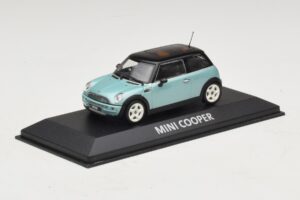 Mini Cooper S R53 Ανοιχτό Μπλε Μεταλλικό Με Μαύρη Οροφή Minichamps 1:43 MINI030 Μέταλλο - εικόνα 2 από 4