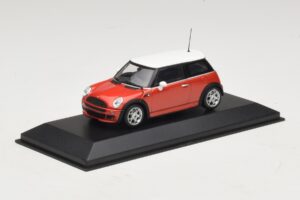 Mini Cooper S R53 Κόκκινο Με Λευκή Οροφή Minichamps 1:43 MINI025 Μέταλλο - εικόνα 2 από 5