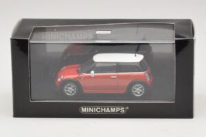 Mini Cooper S R53 Κόκκινο Με Λευκή Οροφή Minichamps 1:43 MINI025 Μέταλλο - εικόνα 5 από 5