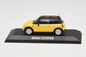 Mini Cooper S R53 Κίτρινο Με Μαύρη Οροφή Minichamps 1:43 MINI031 Μέταλλο