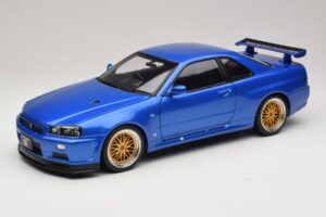 Nissan Skyline GT-R R34 V-Spec II Μπλε Μεταλλικό BBS Ζάντες KK-Scale 1:12 KKDC120211-2 Μέταλλο