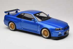 Nissan Skyline GT-R R34 V-Spec II Μπλε Μεταλλικό BBS Ζάντες KK-Scale 1:12 KKDC120211-2 Μέταλλο - εικόνα 6 από 8