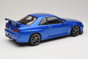 Nissan Skyline GT-R R34 V-Spec II Μπλε Μεταλλικό OEM Ζάντες KK-Scale 1:12 KKDC120211-1 Μέταλλο - εικόνα 3 από 8