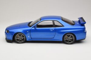 Nissan Skyline GT-R R34 V-Spec II Μπλε Μεταλλικό OEM Ζάντες KK-Scale 1:12 KKDC120211-1 Μέταλλο - εικόνα 4 από 8