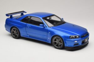 Nissan Skyline GT-R R34 V-Spec II Μπλε Μεταλλικό OEM Ζάντες KK-Scale 1:12 KKDC120211-1 Μέταλλο - εικόνα 6 από 8
