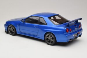 Nissan Skyline GT-R R34 V-Spec II Μπλε Μεταλλικό OEM Ζάντες KK-Scale 1:12 KKDC120211-1 Μέταλλο - εικόνα 7 από 8