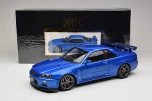 Nissan Skyline GT-R R34 V-Spec II Μπλε Μεταλλικό OEM Ζάντες KK-Scale 1:12 KKDC120211-1 Μέταλλο - εικόνα 8 από 8