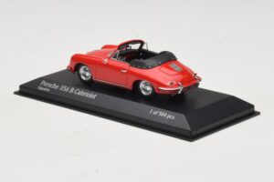 Porsche 356 B Καμπριολέ Κόκκινο Minichamps 1:43 400064331 Μέταλλο - εικόνα 3 από 5