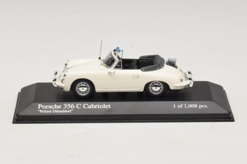 Porsche 356C Καμπριολέ Polizei Dusseldorf Minichamps 1:43 430062391 Μέταλλο