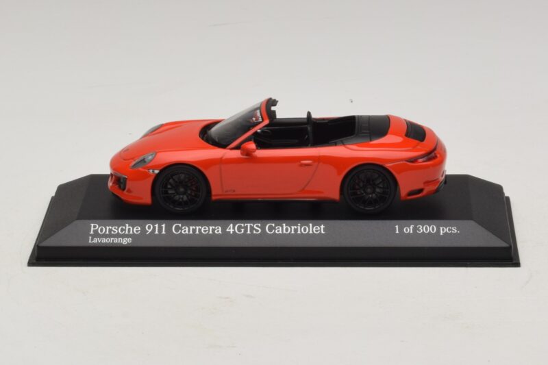Porsche 911 991.1 Carrera 4 GTS Καμπριολέ Πορτοκαλί Minichamps 1:43 410067331 Μέταλλο